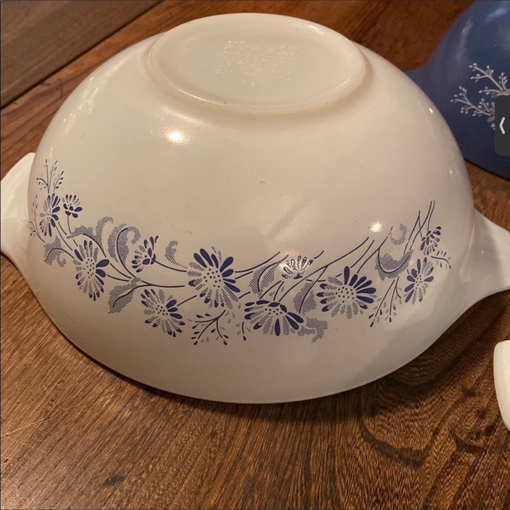 Sold Vintage 1980’s set PYREX colonial mist nesting bowls - Picture 9 of 12